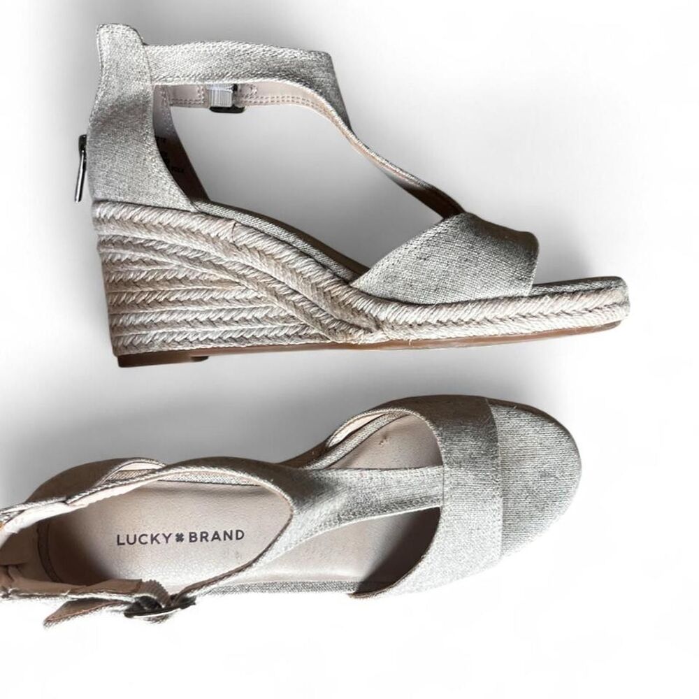 Lucky-brand Women's Tan and Cream Sandals